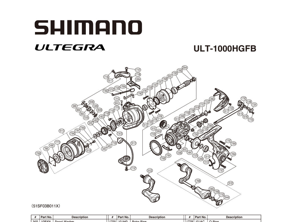 ULTEGRA 1000HG FB